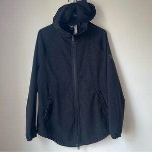 Adidas Black Hooded Lightweight Jacket